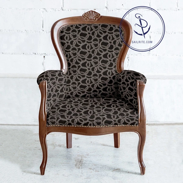 Bella-Dura® Hansel Black/White 54" Fabric 7 Bella-Dura® Hansel Black/White 54" Fabric - Image 5