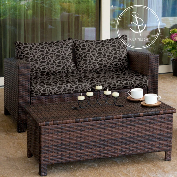 Bella-Dura® Hansel Black/White 54" Fabric 8 Bella-Dura® Hansel Black/White 54" Fabric - Image 6