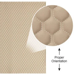 EverSoft™ Tan Hexagon Stitched Foam Backed Vinyl -Famous Fabric Store EverSoft Tan Hexagon Stitched Foam Backed Vinyl 6