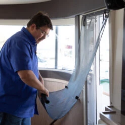 Fiberglass Mesh Charcoal 60" Fabric 13 Fiberglass Mesh Charcoal 60" Fabric -Famous Fabric Store Fiberglass Mesh 60 Charcoal No See Um 6