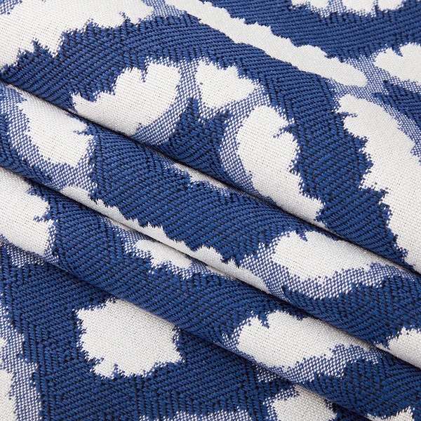 Hilary Farr Outdoor SPF Del Sol Mediterranean Blue 54" Fabric 4 Hilary Farr Outdoor SPF Del Sol Mediterranean Blue 54" Fabric - Image 2