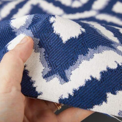 Hilary Farr Outdoor SPF Del Sol Mediterranean Blue 54" Fabric 11 Hilary Farr Outdoor SPF Del Sol Mediterranean Blue 54" Fabric -Famous Fabric Store Hilary Farr Outdoor SPF Del Sol Mediterranean Blue 54 Fabric 4