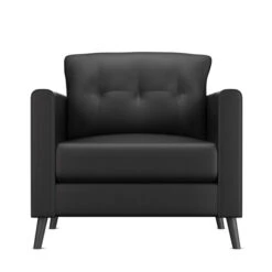 Nauga Soft Black Satin 54" Vinyl Fabric -Famous Fabric Store Nauga Soft Vinyl Black Satin 54 901