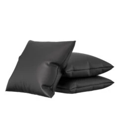 Nauga Soft Black Satin 54" Vinyl Fabric -Famous Fabric Store Nauga Soft Vinyl Black Satin 54 902