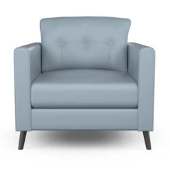 Nauga Soft Blue Fog 54" Vinyl Fabric -Famous Fabric Store Nauga Soft Vinyl Blue Fog 54 901