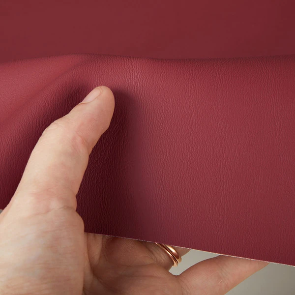 Nauga Soft Tapestry Red 54" Vinyl Fabric 5 Nauga Soft Tapestry Red 54" Vinyl Fabric - Image 3