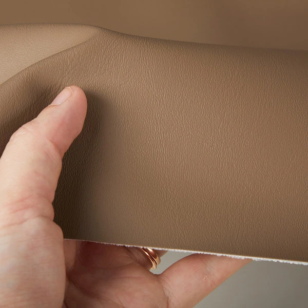 Nauga Soft Velvet Brown 54" Vinyl Fabric 5 Nauga Soft Velvet Brown 54" Vinyl Fabric - Image 3