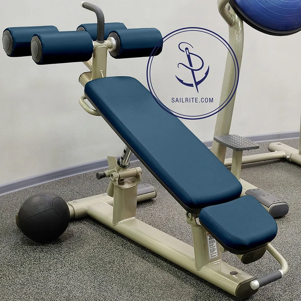 Naugahyde® All American Regimental Blue 54" Vinyl Fabric 6 Naugahyde® All American Regimental Blue 54" Vinyl Fabric - Image 4