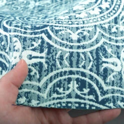 Outdura® Constantine Aqua 54" Upholstery Fabric (12101) 9 Outdura® Constantine Aqua 54" Upholstery Fabric (12101) -Famous Fabric Store Outdura Constantine Aqua 54 Upholstery Fabric 12101 3