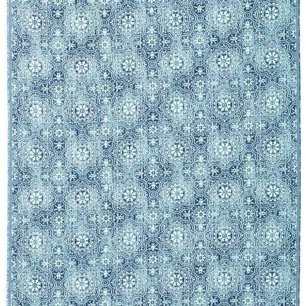 Outdura® Constantine Aqua 54" Upholstery Fabric (12101) 6 Outdura® Constantine Aqua 54" Upholstery Fabric (12101) - Image 4