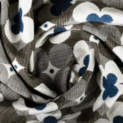 Outdura® Poppy Midnight 54" Upholstery Fabric (7500) -Famous Fabric Store Outdura Poppy Midnight 54 Upholstery Fabric 7500 5