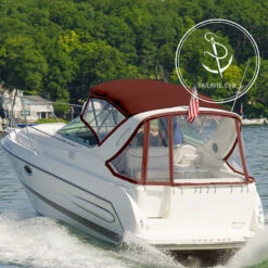 Sunbrella® Marine Grade 4606-0000 Dubonnet Tweed 46" Fabric -Famous Fabric Store Sunbrella 4606 0000 Dubonnet Tweed 46 75