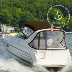 Sunbrella® Marine Grade 4621-0000 True Brown 46" Fabric -Famous Fabric Store Sunbrella 4621 0000 True Brown 46 75