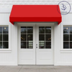 Sunbrella® Marine Grade 4666-0000 Logo Red 46" Fabric -Famous Fabric Store Sunbrella 4666 0000 Logo Red 46 72