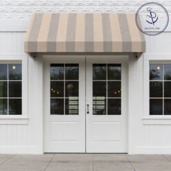 Sunbrella® Awning Stripe 4766-0000 Era Ash 46" Fabric 11 Sunbrella® Awning Stripe 4766-0000 Era Ash 46" Fabric -Famous Fabric Store Sunbrella 4766 0000 Era Ash 46 Awning Shade Fabric 707