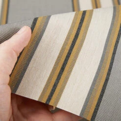 Sunbrella® Awning Stripe 4768-0000 Preston Stone 46" Fabric -Famous Fabric Store Sunbrella 4768 0000 Preston Stone 46 Awning Shade Fabric 4