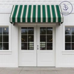 Sunbrella® Awning Stripe 4790-0000 Forest Green Fancy 46" Fabric -Famous Fabric Store Sunbrella 4790 0000 Forest Green Fancy 46 Awning Stripe 72