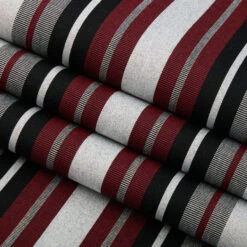 Sunbrella® Awning Stripe 4798-0000 Burgundy Black White 46" Fabric -Famous Fabric Store Sunbrella 4798 0000 Burgundy Black White Stripe 46 Awning Stripe 2