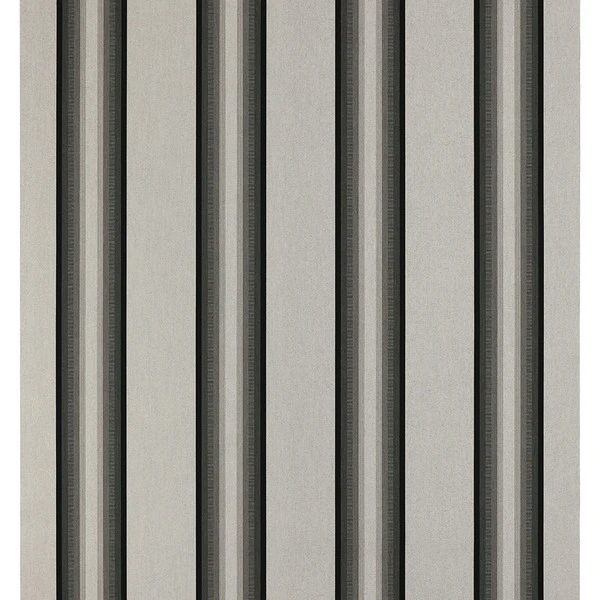 Sunbrella® Awning Stripe 4799-0000 Grey/Black/White 46" Fabric 5 Sunbrella® Awning Stripe 4799-0000 Grey/Black/White 46" Fabric - Image 3