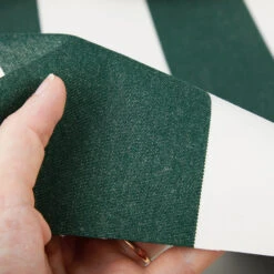 Sunbrella® Awning Stripe 4806-0000 Beaufort Forest Green/Natural 6 Bar 46" Fabric -Famous Fabric Store Sunbrella 4806 0000 Forest Green Natural 6 Bar 46 4