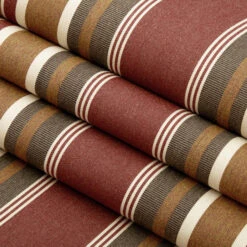 Sunbrella® Awning Stripe 4813-0000 Eastland Redwood 46" Fabric -Famous Fabric Store Sunbrella 4813 0000 Eastland Redwood Awning Stripe 46 2
