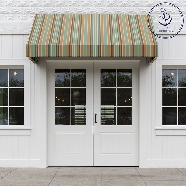 Sunbrella® Awning Stripe 4868-0000 Kiawah Spa 46" Fabric 7 Sunbrella® Awning Stripe 4868-0000 Kiawah Spa 46" Fabric - Image 5