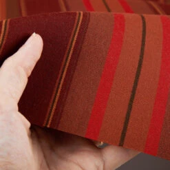 Sunbrella® Awning Stripe 4885-0000 Saxon Chili 46" Fabric 10 Sunbrella® Awning Stripe 4885-0000 Saxon Chili 46" Fabric -Famous Fabric Store Sunbrella 4885 0000 Saxon Chili 46 Awning Stripe Fabric 4