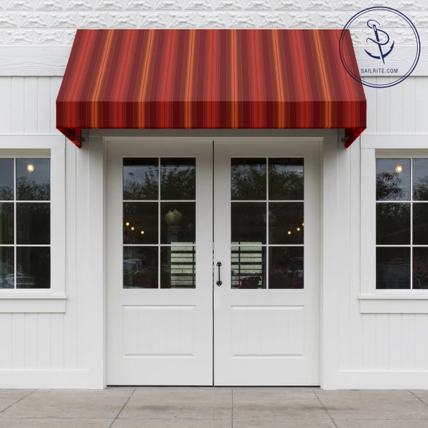 Sunbrella® Awning Stripe 4885-0000 Saxon Chili 46" Fabric 7 Sunbrella® Awning Stripe 4885-0000 Saxon Chili 46" Fabric - Image 5