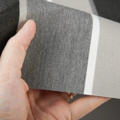 Sunbrella® Awning Stripe 4888-0000 Clinton Granite 46" Fabric -Famous Fabric Store Sunbrella 4888 0000 Clinton Granite 46 Awning Stripe Fabric 4