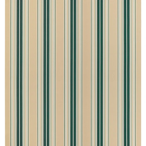 Sunbrella® Awning Stripe 4932-0000 Forest Green/Beige/Natural Fancy 46" Fabric 5 Sunbrella® Awning Stripe 4932-0000 Forest Green/Beige/Natural Fancy 46" Fabric - Image 3