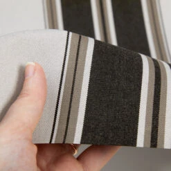 Sunbrella® Awning Stripe 4946-0000 Black/Taupe Fancy 46" Fabric 10 Sunbrella® Awning Stripe 4946-0000 Black/Taupe Fancy 46" Fabric -Famous Fabric Store Sunbrella 4946 0000 Black Taupe Fancy Stripe 46 4
