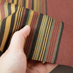 Sunbrella® Awning Stripe 4969-0000 Henna Fern Vintage 46" Fabric -Famous Fabric Store Sunbrella 4969 0000 Henna Fern Vintage 46 Awning Stripe 4