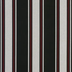Sunbrella® Awning Stripe 4989-0000 Hatteras Raven 46" Fabric