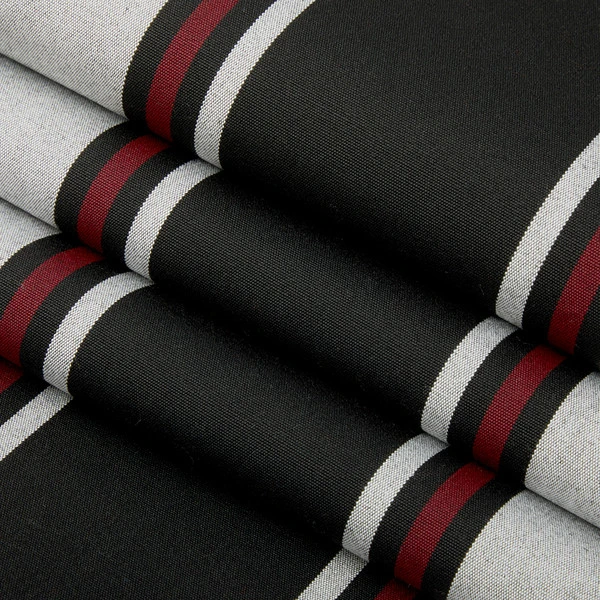 Sunbrella® Awning Stripe 4989-0000 Hatteras Raven 46" Fabric 4 Sunbrella® Awning Stripe 4989-0000 Hatteras Raven 46" Fabric - Image 2