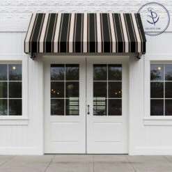 Sunbrella® Awning Stripe 4989-0000 Hatteras Raven 46" Fabric 11 Sunbrella® Awning Stripe 4989-0000 Hatteras Raven 46" Fabric -Famous Fabric Store Sunbrella 4989 0000 Hatteras Raven Stripe 46 Signature Series Awning Stripe 72