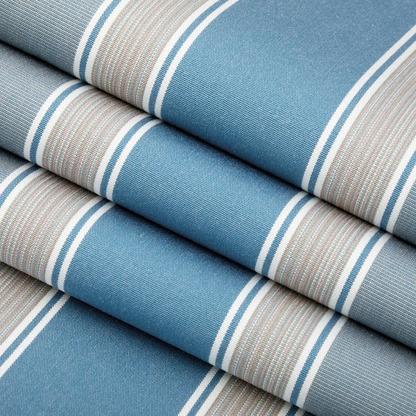 Sunbrella® Awning Stripe 4992-0000 Baycrest Sky 46" Fabric 4 Sunbrella® Awning Stripe 4992-0000 Baycrest Sky 46" Fabric - Image 2
