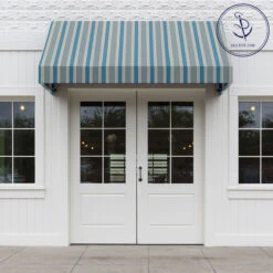 Sunbrella® Awning Stripe 4992-0000 Baycrest Sky 46" Fabric 12 Sunbrella® Awning Stripe 4992-0000 Baycrest Sky 46" Fabric -Famous Fabric Store Sunbrella 4992 0000 Baycrest Sky Awning Stripe 46 707