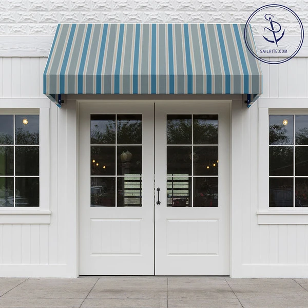 Sunbrella® Awning Stripe 4992-0000 Baycrest Sky 46" Fabric 7 Sunbrella® Awning Stripe 4992-0000 Baycrest Sky 46" Fabric - Image 5