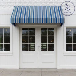 Sunbrella® Awning Stripe 4993-0000 Baycrest Pacific 46" Fabric -Famous Fabric Store Sunbrella 4993 0000 Baycrest Pacific 46 Awning Stripe 707