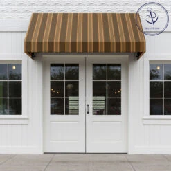 Sunbrella® Awning Stripe 4994-0000 Eastridge Cocoa 46" Fabric 12 Sunbrella® Awning Stripe 4994-0000 Eastridge Cocoa 46" Fabric -Famous Fabric Store Sunbrella 4994 0000 Eastridge Cocoa 46 Signature Series Awning Stripe 707