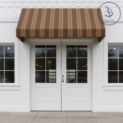 Sunbrella® Awning Stripe 4994-0000 Eastridge Cocoa 46" Fabric 13 Sunbrella® Awning Stripe 4994-0000 Eastridge Cocoa 46" Fabric -Famous Fabric Store Sunbrella 4994 0000 Eastridge Cocoa 46 Signature Series Awning Stripe 72