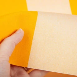 Sunbrella® Awning Stripe 5702-0000 Beaufort Yellow/White 6 Bar 46" Fabric -Famous Fabric Store Sunbrella 5702 0000 Sunflower Yellow White 6 Bar 46 4