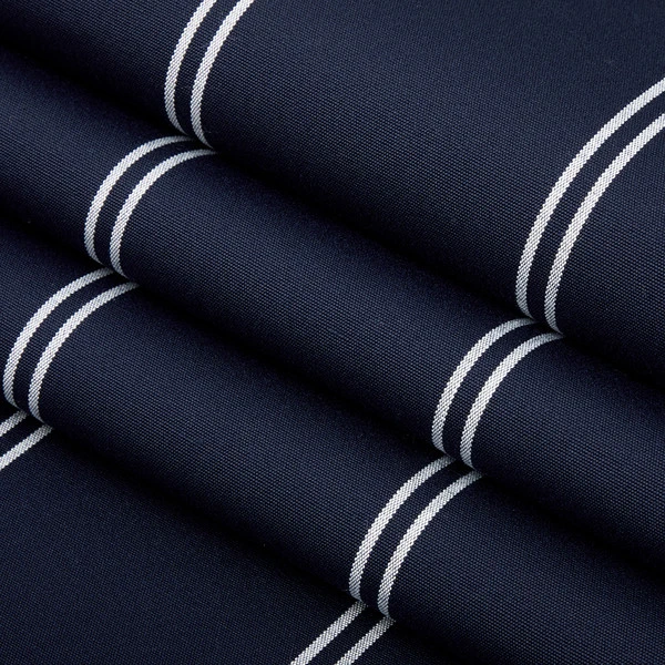 Sunbrella® Awning Stripe 4987-0000 Cooper Navy 46" Fabric 4 Sunbrella® Awning Stripe 4987-0000 Cooper Navy 46" Fabric - Image 2