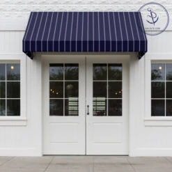 Sunbrella® Awning Stripe 4987-0000 Cooper Navy 46" Fabric 13 Sunbrella® Awning Stripe 4987-0000 Cooper Navy 46" Fabric -Famous Fabric Store Sunbrella Cooper Navy 46 72